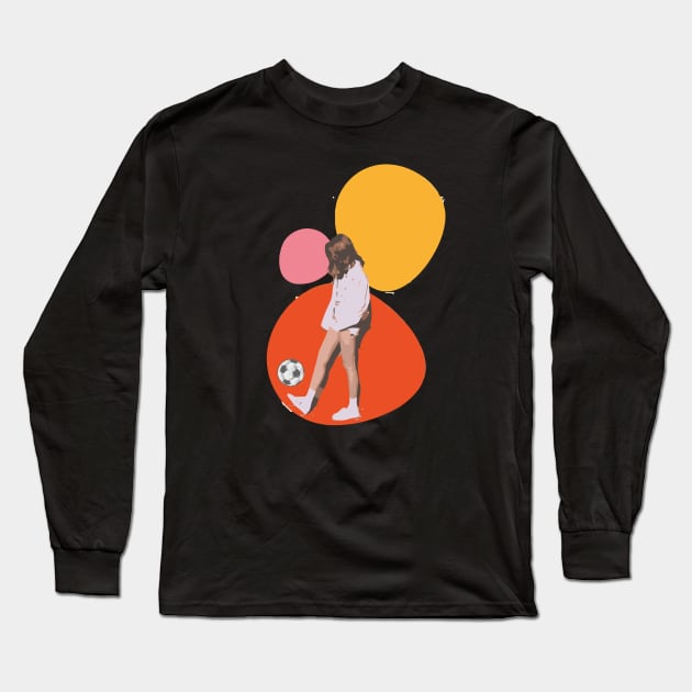 Football player Long Sleeve T-Shirt by Art by Ergate